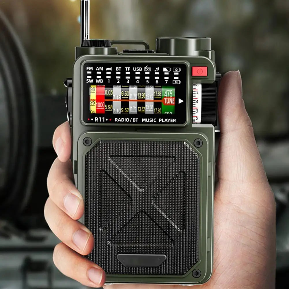 Rádio Solar Multifuncional Bluetooth R11 (Tempórario)