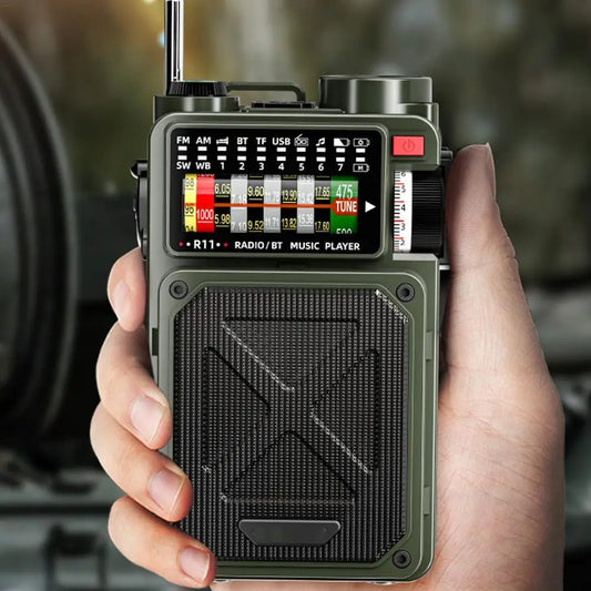 Rádio Solar Multifuncional Bluetooth R11 (Tempórario)