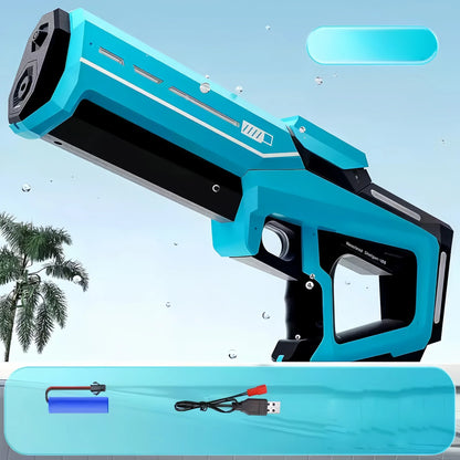 Pistola de Água Elétrica – Diversão Garantida no Verão!