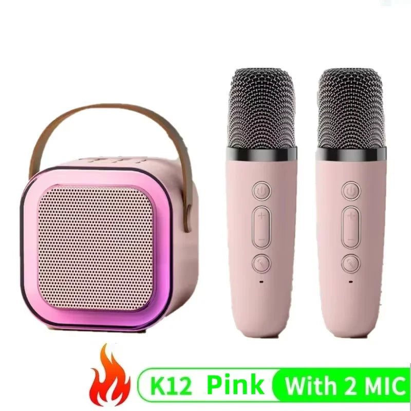 Boombox  e Microfone Duplo - Karaokê Bluetooth