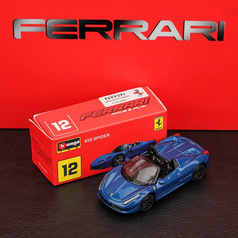 Modelo Mini colecionável da série Bburago-Ferrari