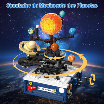 Blocos de Construção do Sistema Solar - Giratório com Luz