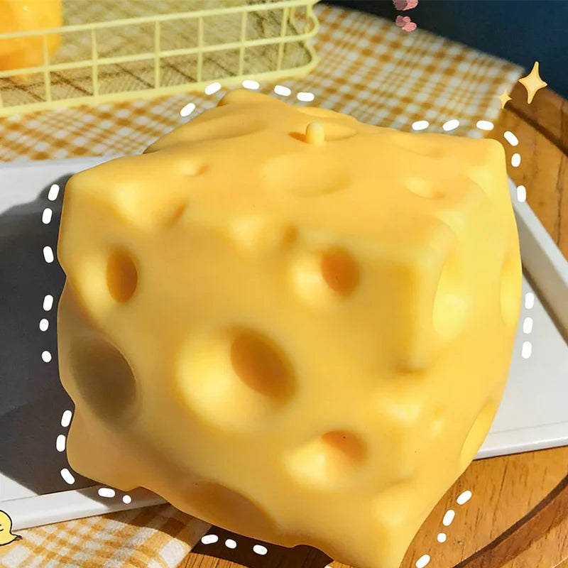 Queijo Sensorial Anti-Stress (Brinquedo Para Amassar)