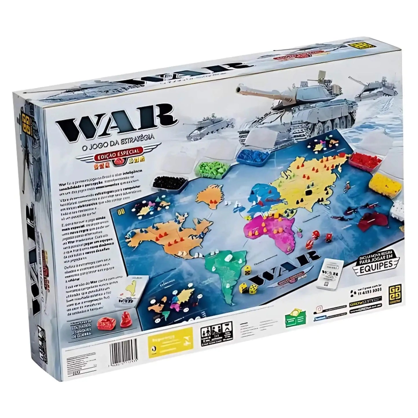 Jogo de Tabuleiro War Original - Edição Especial Luxo - Grow