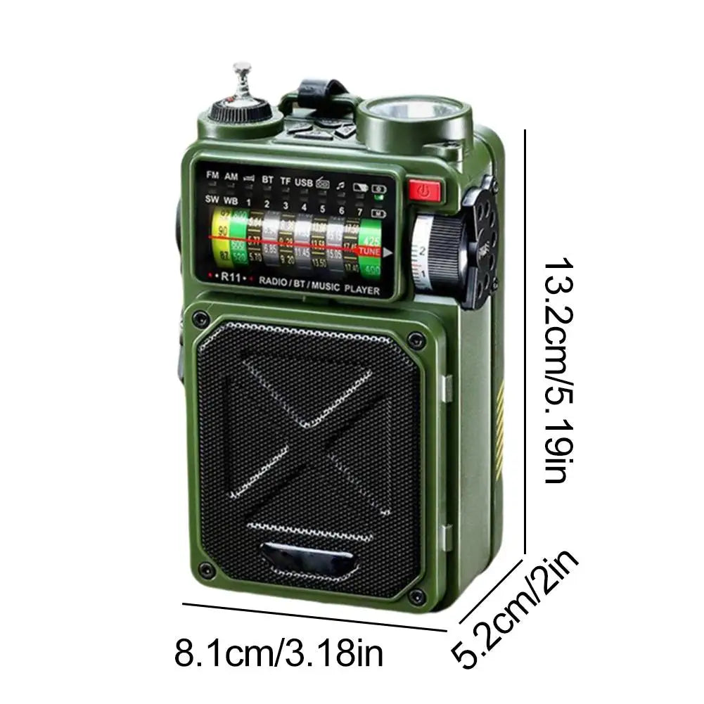 Rádio Solar Multifuncional Bluetooth R11 (Tempórario)