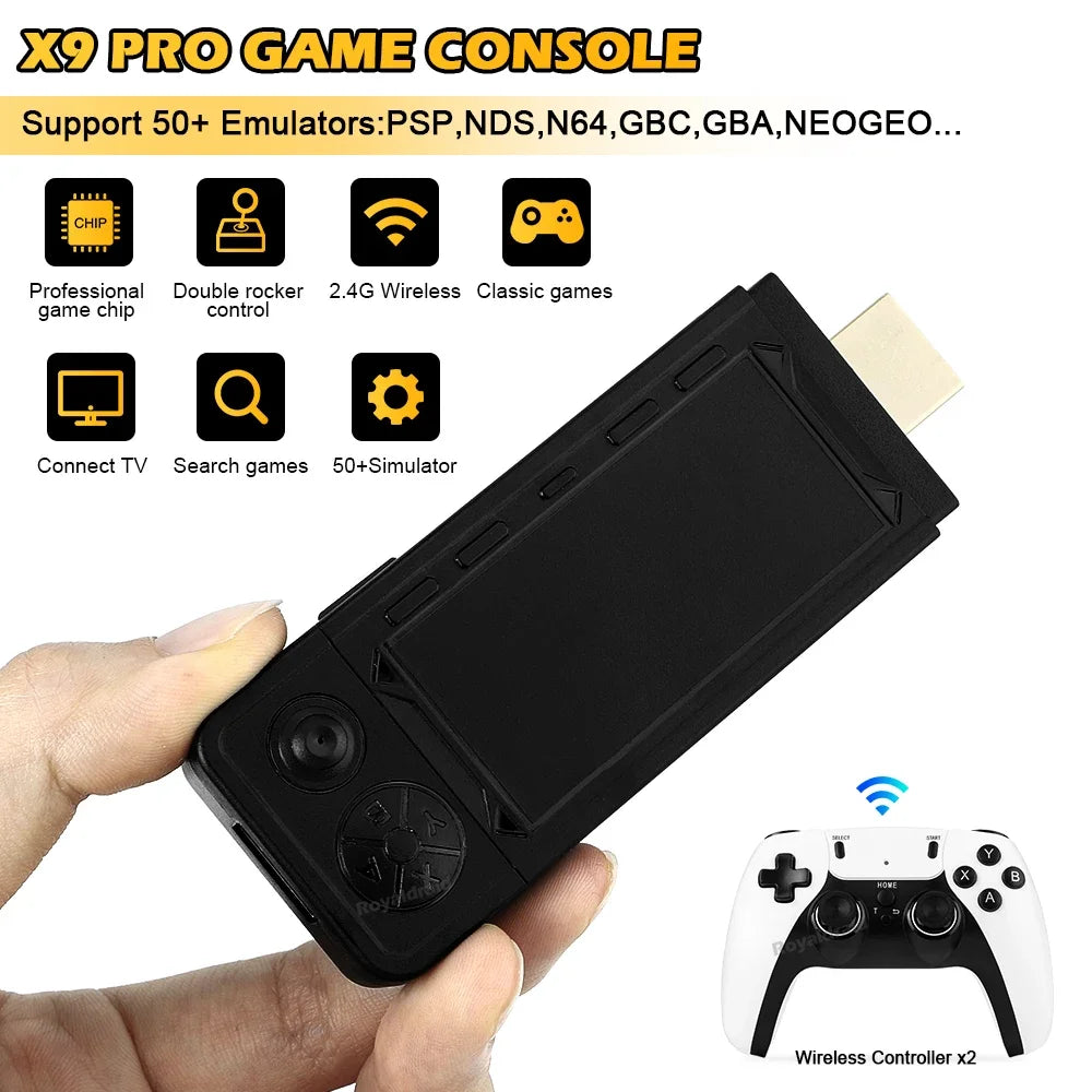 Gamestick X9 PRO - Emuladores de  PS1/PSP/NDS/N64/SNES/MEGADRIVE e muito mais..