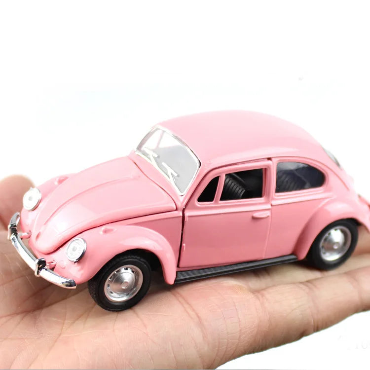 Carrinho Fusca Miniatura de Metal  (Abre as Portas - Fricção)