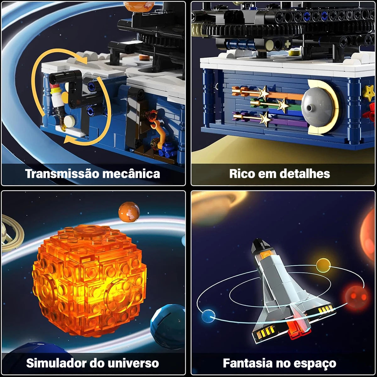 Blocos de Construção do Sistema Solar - Giratório com Luz