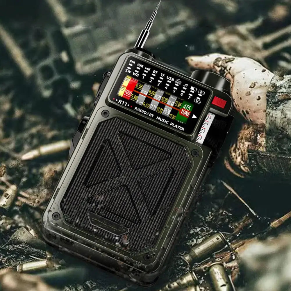 Rádio Solar Multifuncional Bluetooth R11 (Tempórario)