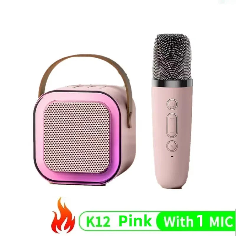 Boombox  e Microfone Duplo - Karaokê Bluetooth