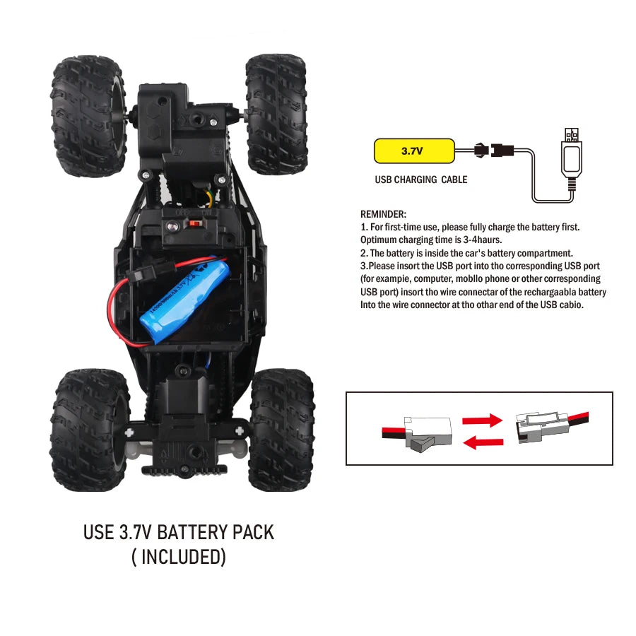Off-Road Controle Remoto e Luzes LED