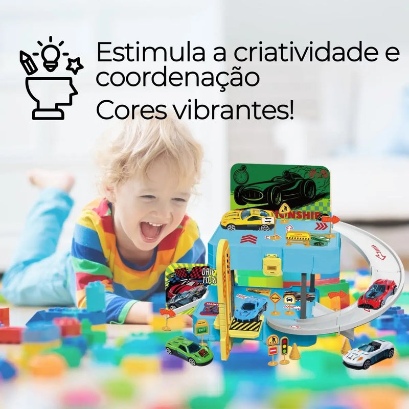 Pista de Carrinho Maleta Portátil