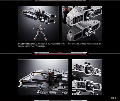 Boneco/Nave Daileon e Jaspion GX-97 – Soul of Chogokin (Bandai)