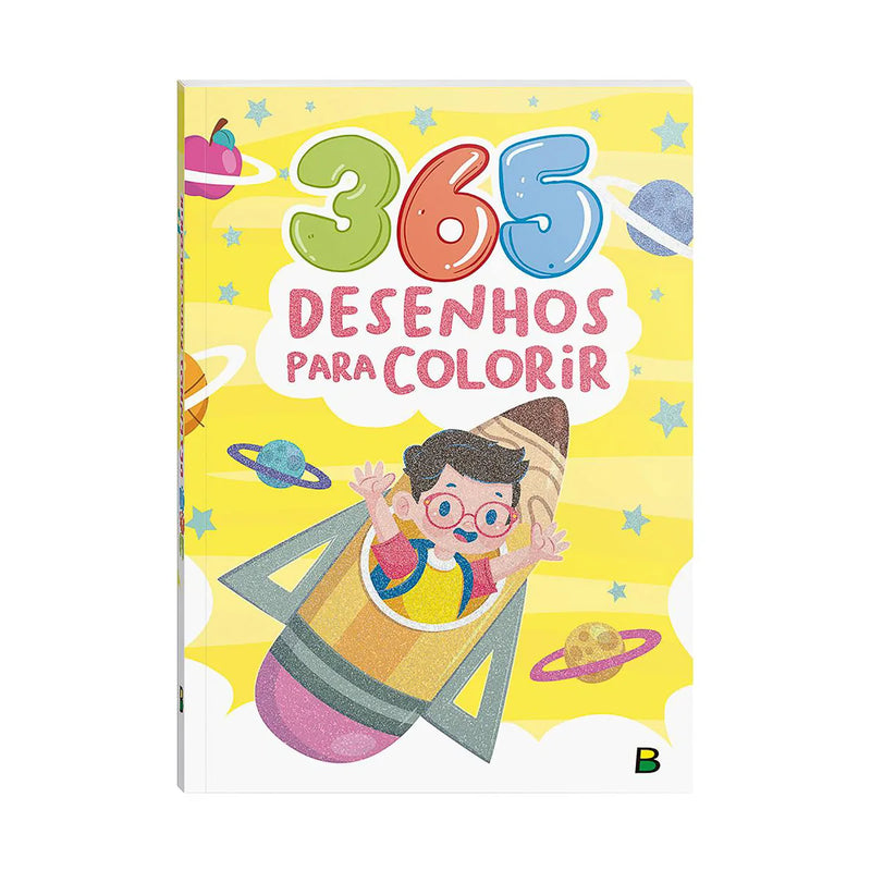 365 Desenhos Para Colorir – Capa Amarela