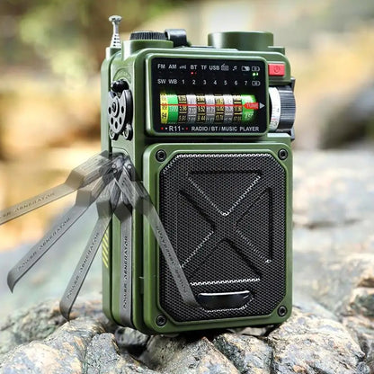 Rádio Solar Multifuncional Bluetooth R11 (Tempórario)