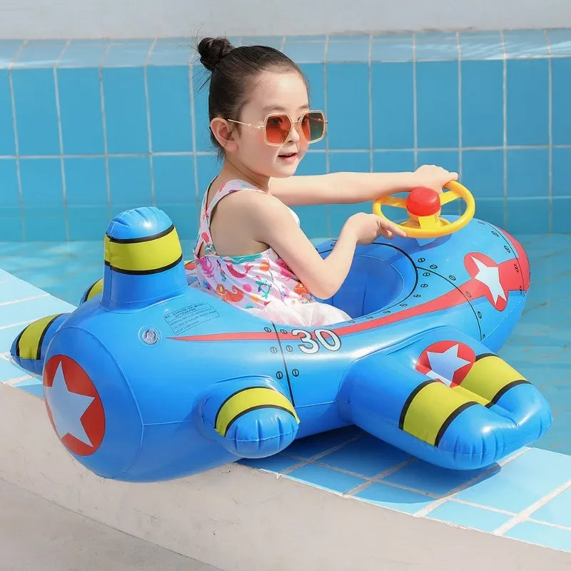 Bóia Inflável Infantil - Avião com Volante