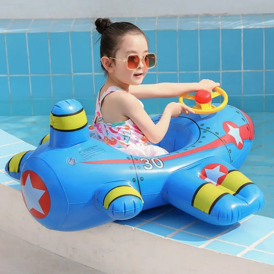 Bóia Inflável Infantil - Avião com Volante