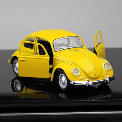 Carrinho Fusca Miniatura de Metal  (Abre as Portas - Fricção)