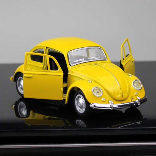Carrinho Fusca Miniatura de Metal  (Abre as Portas - Fricção)