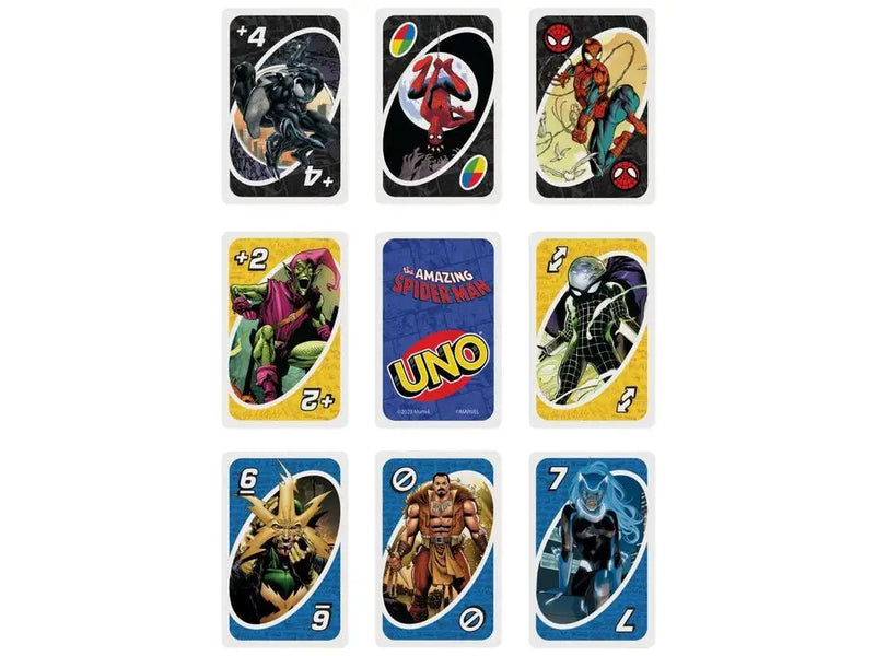 MATTEL - Jogo de cartas UNO Marvel Spider-Man