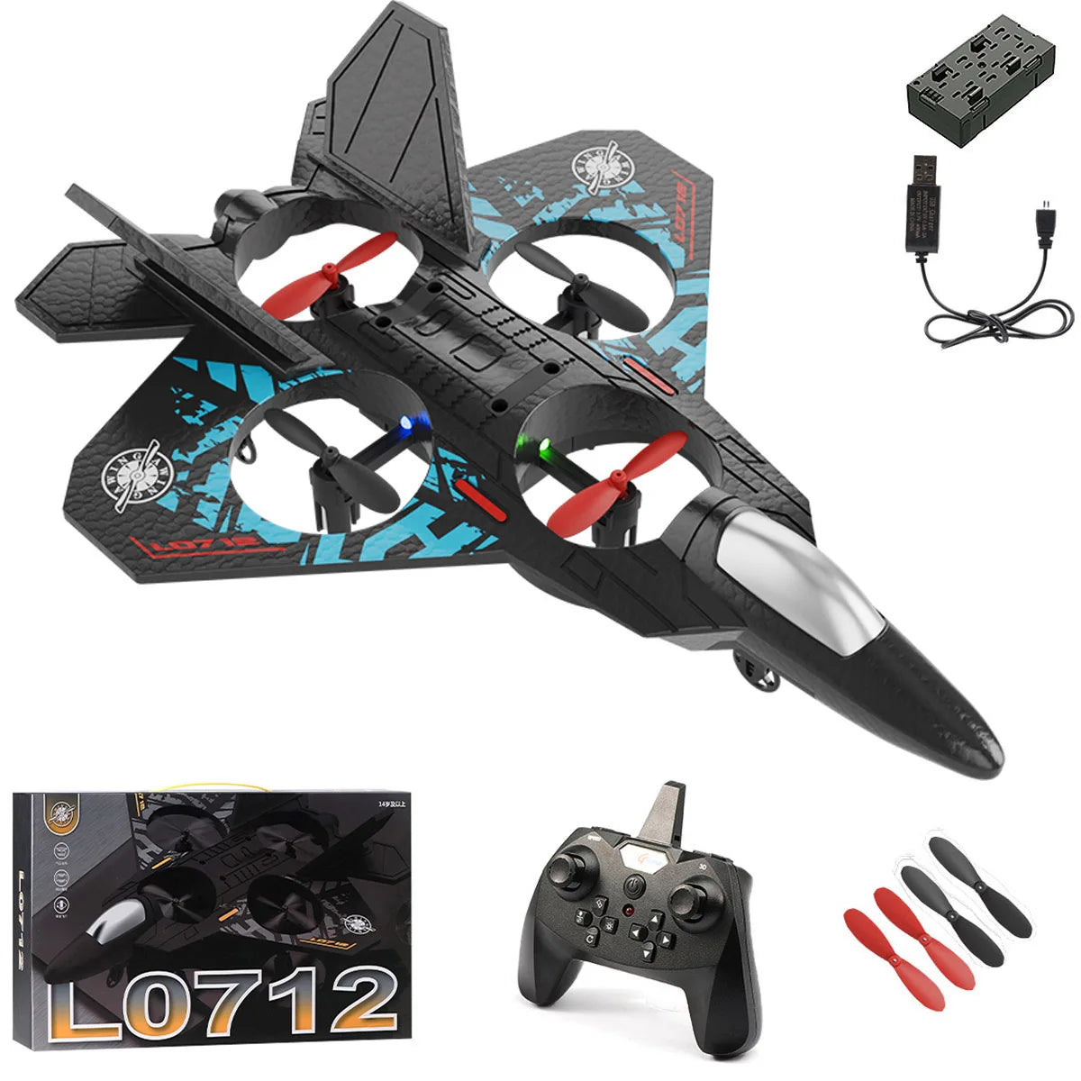 Avião Drone L0712 - Controle Remoto