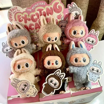 Pelúcia Labubu Monster Chaveiro Pop Mart – Modelo Aleatório!
