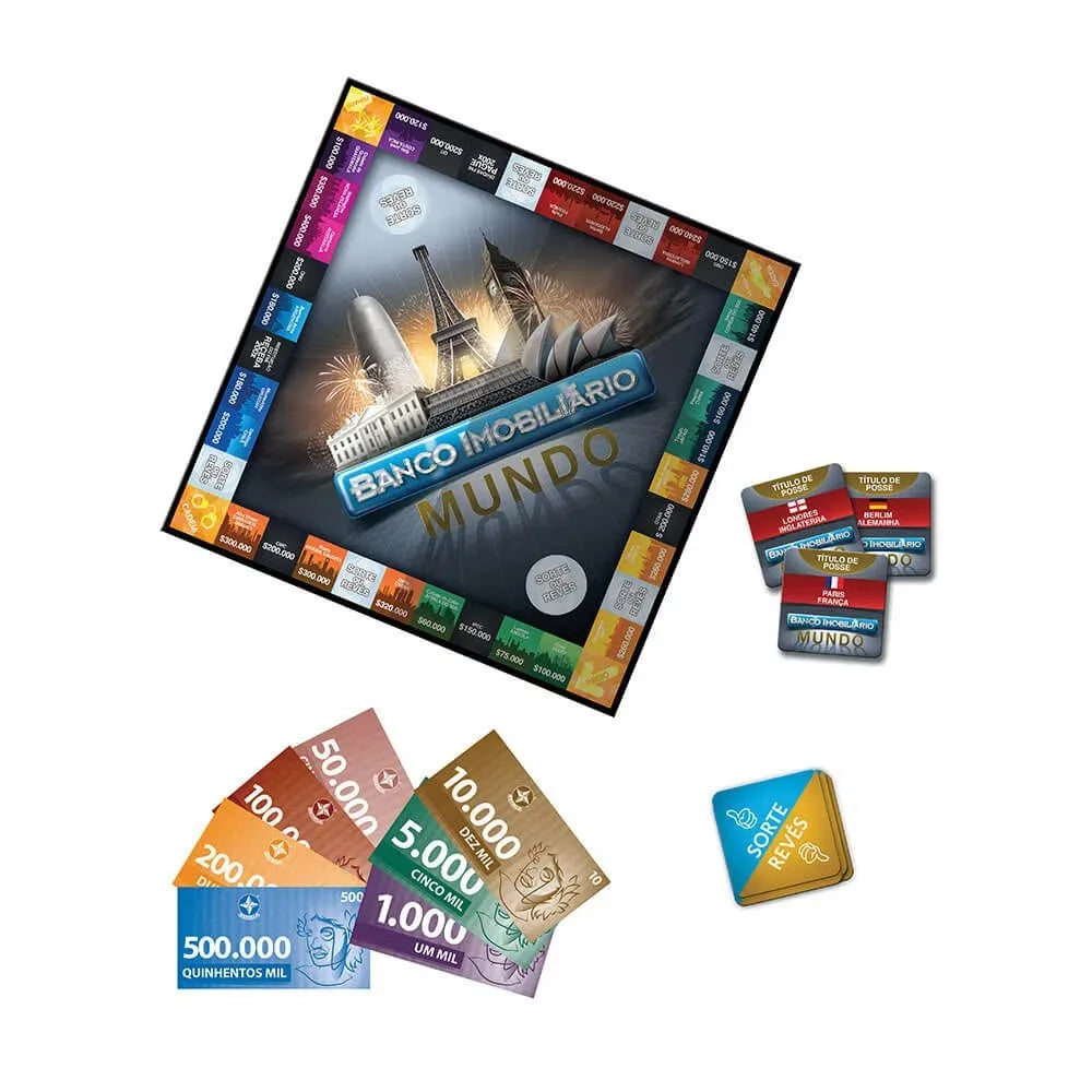 Jogo Banco Imobiliário Mundo - Estrela