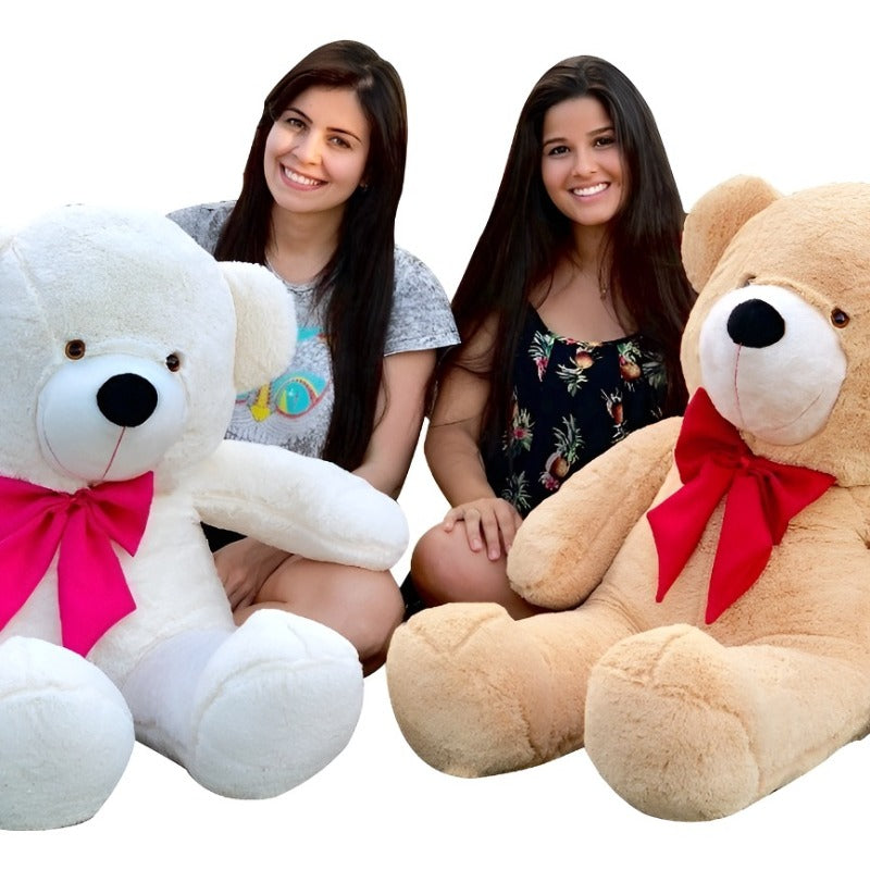 Urso de Pelúcia Gigante (1,10 metro) – Super Macio com Laço