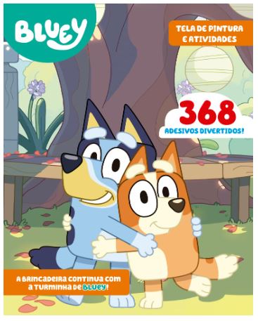 Bluey - Livro Tela de Pintura e Atividades - Capa Dura