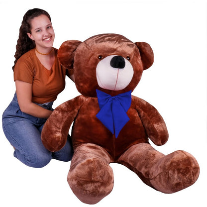 Urso de Pelúcia Gigante (1,10 metro) – Super Macio com Laço
