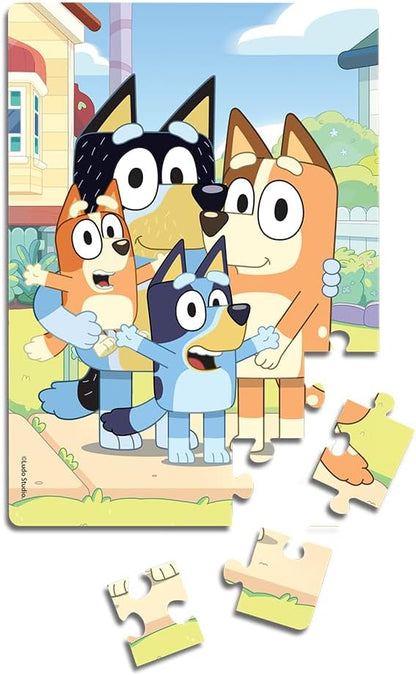 Quebra-Cabeça Triplo Bluey 12, 20 e 30 pçs