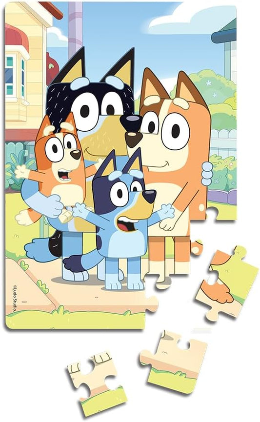 Quebra-Cabeça Triplo Bluey 12, 20 e 30 pçs