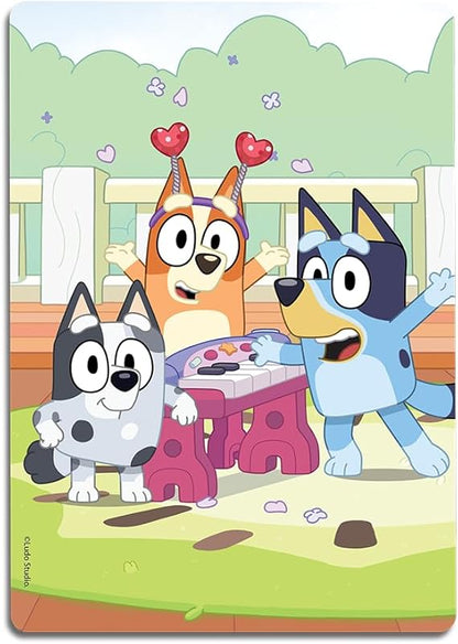 Quebra-Cabeça Triplo Bluey 12, 20 e 30 pçs