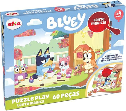 Quebra-Cabeças 60 pcs - Lente Mágica - Bluey