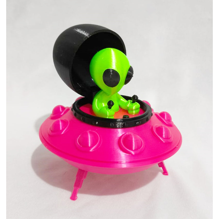 Disco Voador e Alienígena  (Abre e Fecha)