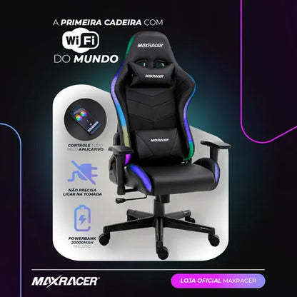 Cadeira Gamer LED e WI-FI