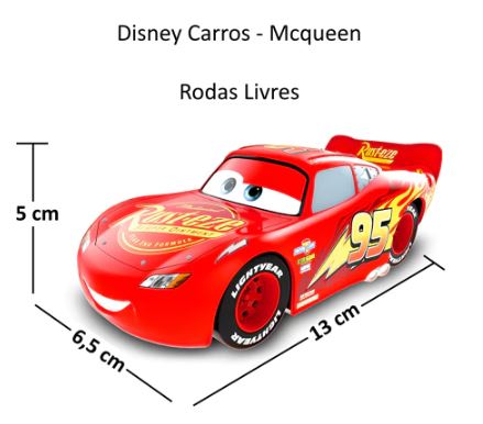 Carrinho Relâmpago McQueen - Rodas Livres