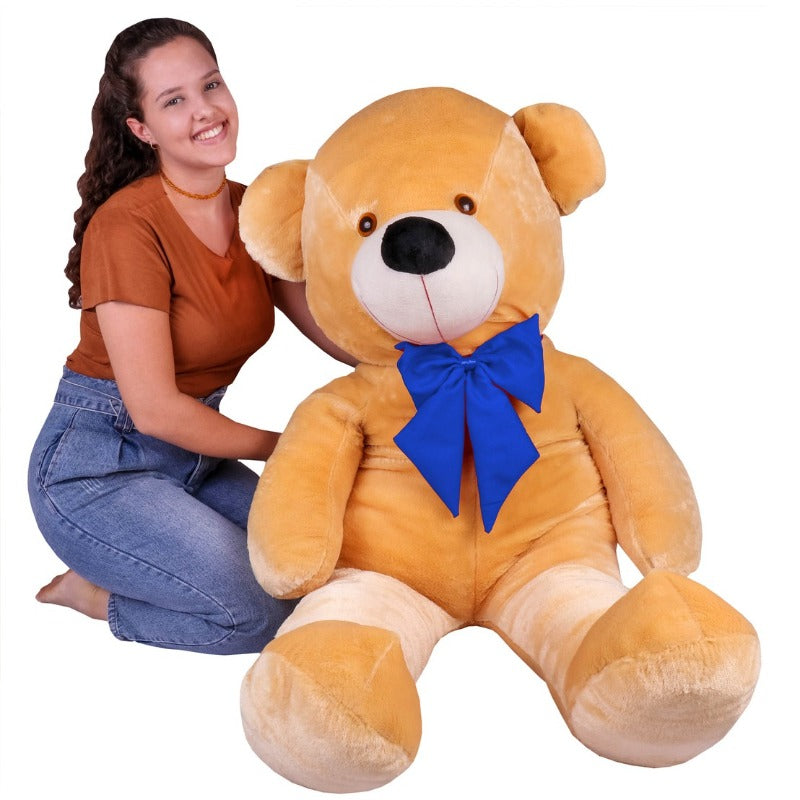 Urso de Pelúcia Gigante (1,10 metro) – Super Macio com Laço