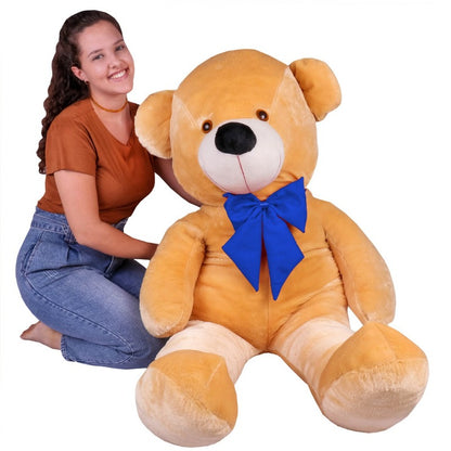 Urso de Pelúcia Gigante (1,10 metro) – Super Macio com Laço