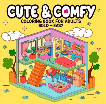 Livro de Colorir Adulto - Cute & Comfy