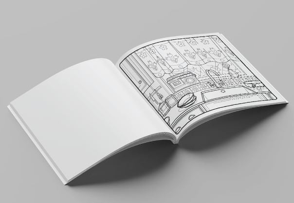 Livro de Colorir Adulto - Cute & Comfy