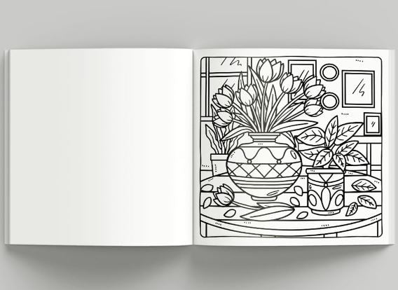 Livro de Colorir Adulto - Cute & Comfy