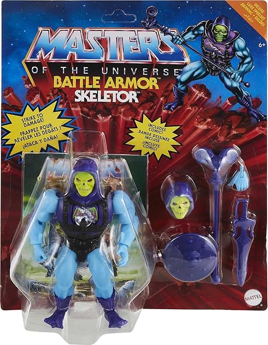 Boneco Esqueleto Armadura de Batalha