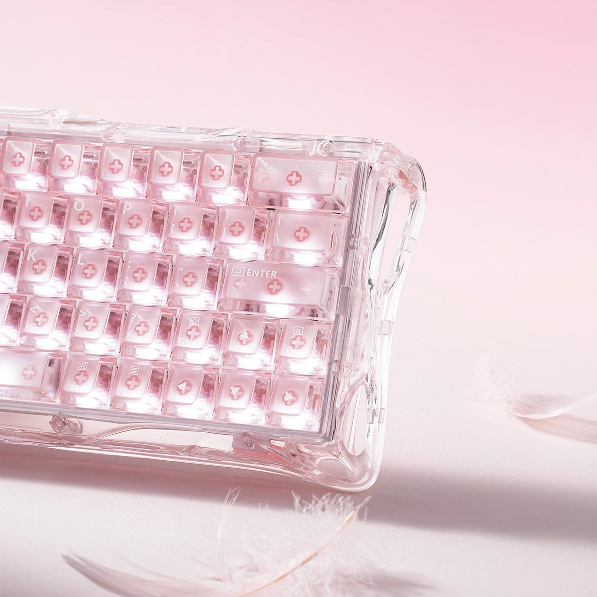 Teclado GravaStar Mercury V60 – Crystal Rose