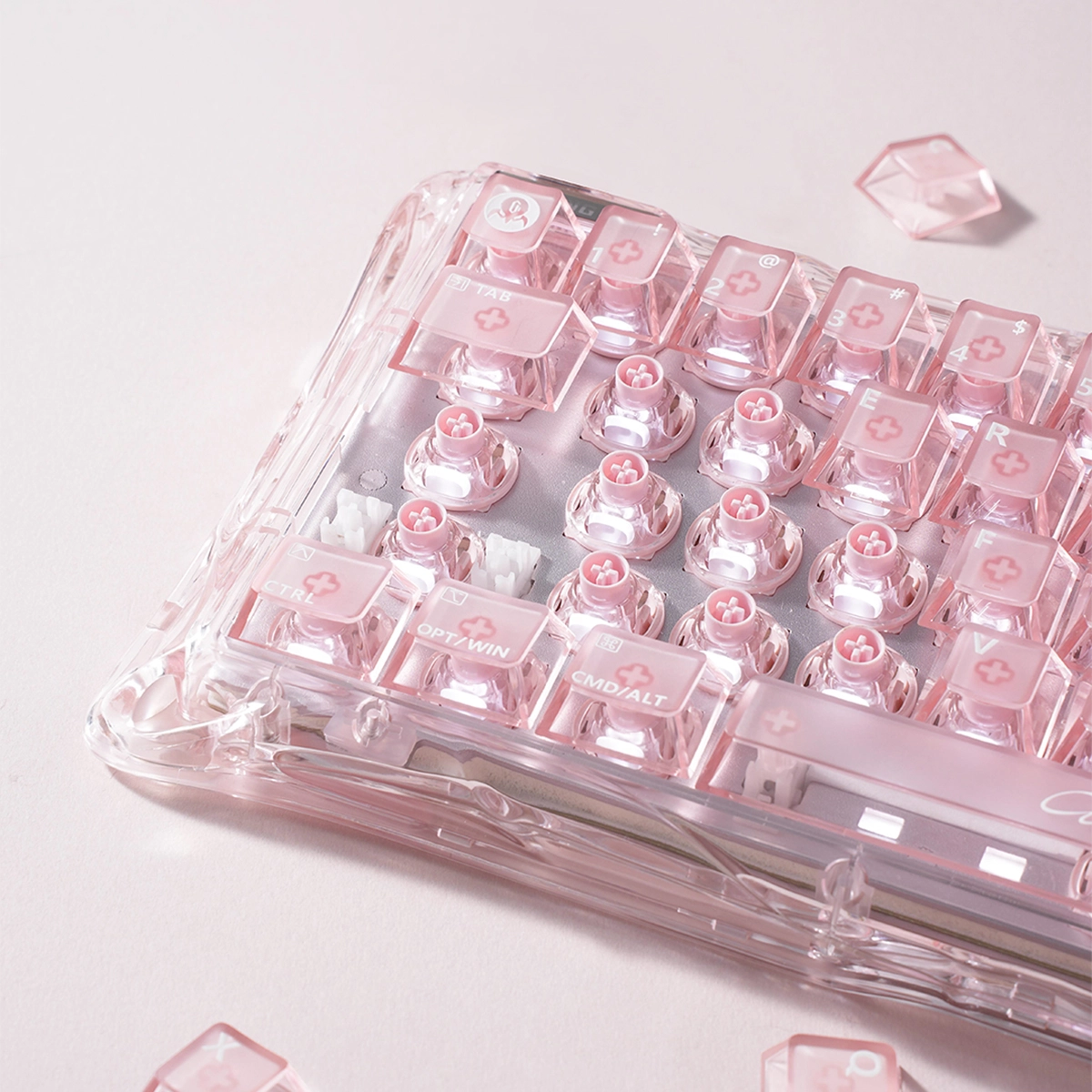 Teclado GravaStar Mercury V60 – Crystal Rose