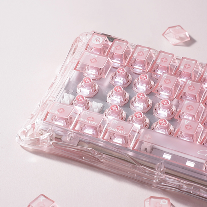 Teclado GravaStar Mercury V60 – Crystal Rose