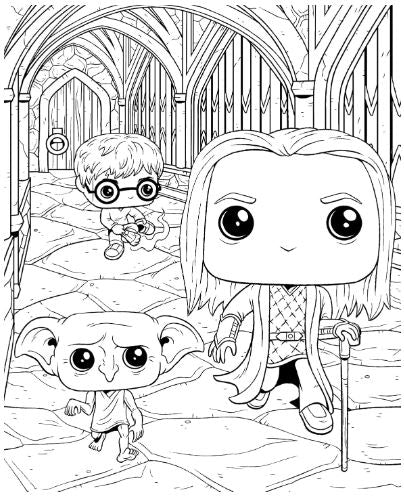 Livro de Colorir Oficial Funko Pop!  Harry Potter