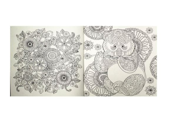 Combo com 3 Livros de Colorir Antiestresse