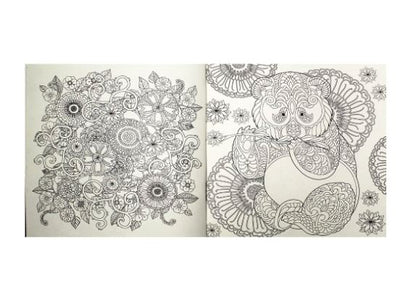 Combo com 3 Livros de Colorir Antiestresse