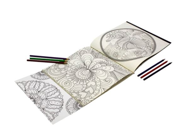 Combo com 3 Livros de Colorir Antiestresse